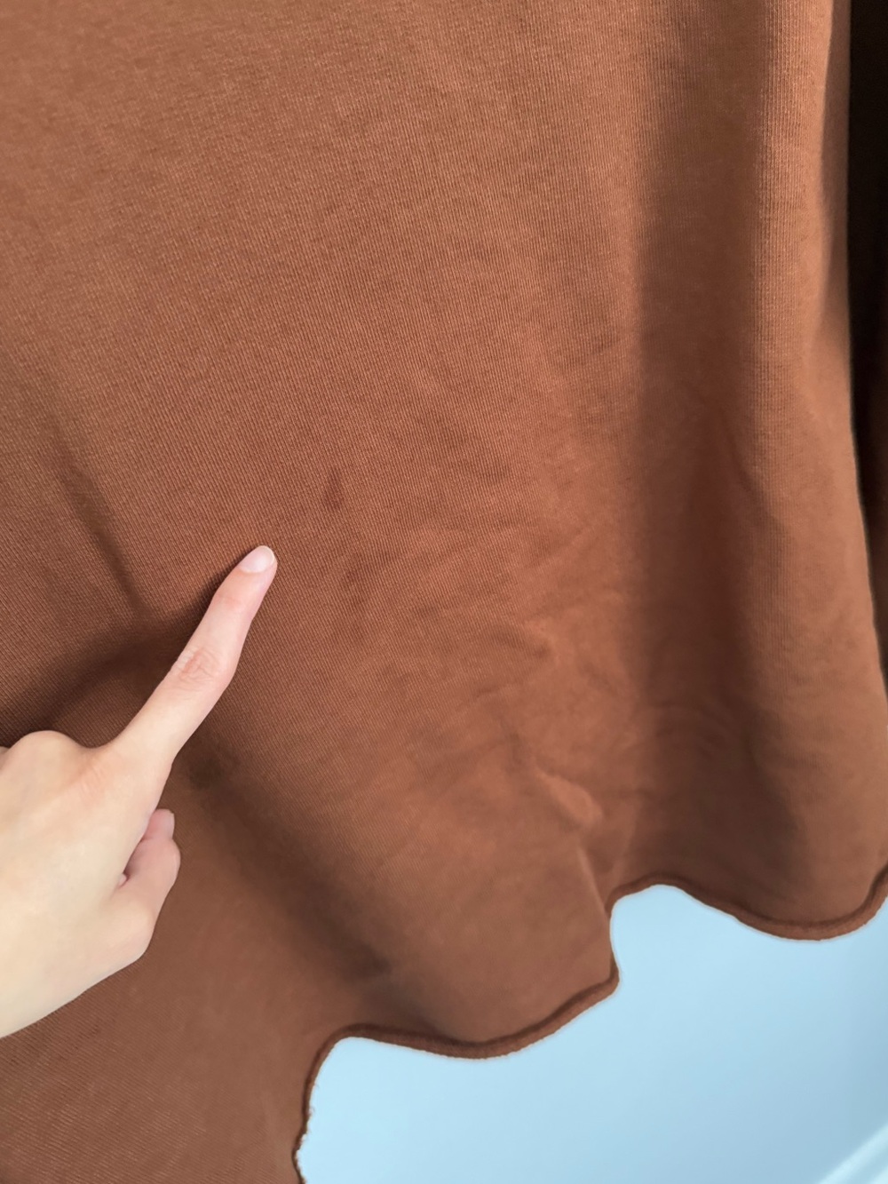 Frank Eileen Large Effie Long-Sleeve Funnel Neck Capelet Cinnamon Camel - Picture 4 of 9